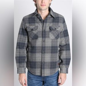 Jachs Men's Wool Blend Shirt Jacket, Size XXL